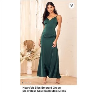 Lulu’s Heartfelt Bliss Cowl Back Maxi Dress